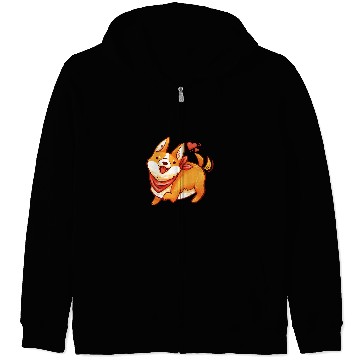 Discover Corgi Pet Cute Corgi lover Zip Hoodies
