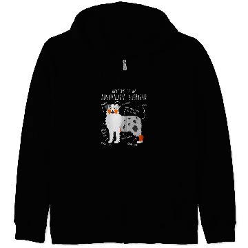Discover Australian Shepherd Pet Anatomy Cute Funny Pet Aussie Dog Mom Zip Hoodies