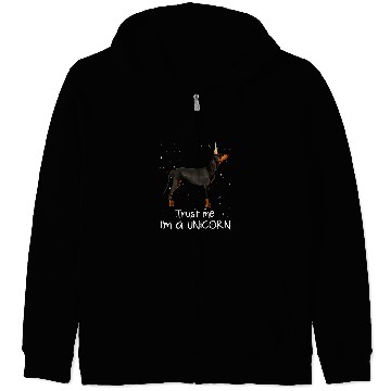 Discover Coonhound Pet Funny Black and Tan Coonhound Trust Me Im A Unicorn Zip Hoodies