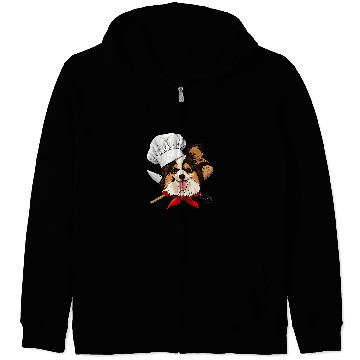 Discover Papillon Pet Restaurant Papillon Chef Cook Cooking Lover Pet Zip Hoodies