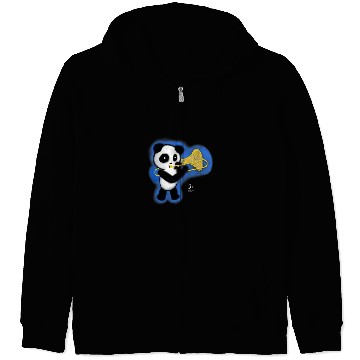 Discover Funny trombones Bear Panda Playing trombones Cute Bears Zip Hoodies