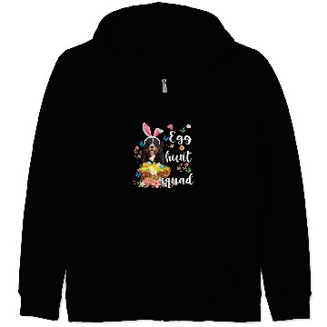Discover Bernese Mountain Pet Happy Easter Day Colorful Egg Hunt Squad Zip Hoodies