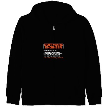 Discover Software Engineer Developer Definition Programming Coder Zip Hoodies