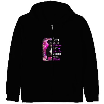 Discover Pitbull Pet Womens Pitbull Mom Funny Valentines Day Dog Lovers Bully Pitty 1 Zip Hoodies