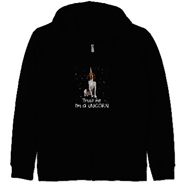 Discover Coonhound Pet Treeing Walker Coonhound Trust Me Im A Unicorn Zip Hoodies