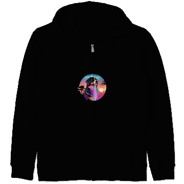 Discover Bernese Mountain Pet Synthwave 80s Retrowave Aesthetic Zip Hoodies