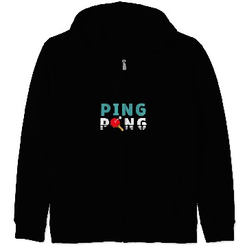 Discover Sport Ping Pong Smash Paddle Racket Sports Zip Hoodies