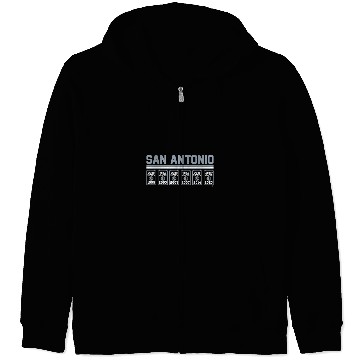 Discover Sport Basketball Banners San Antonio Zip Hoodies