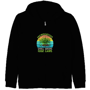 Discover Microgreens Broccoli Cotyledon Microgreens Seeds Sprout 21 Zip Hoodies