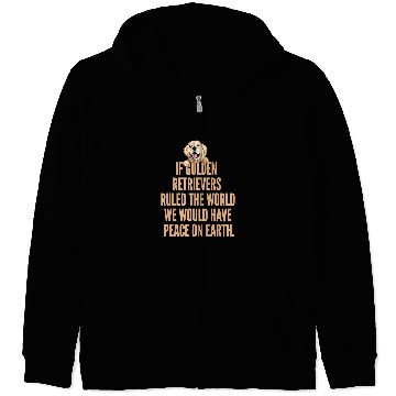 Discover Golden Retriever Pet Lover Peace On Earth Golden Retriever Labrador Retrievers Zip Hoodies