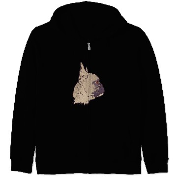 Discover French Bulldog Pet Face illustration of a cute french bully bulldog Zip Hoodies