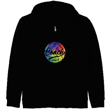 Discover Sport Volleyball Cute Funny Volleyball Coach Zip Hoodies