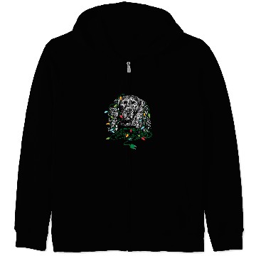 Discover Boykin Spaniel Pet Christmas Lights Boykin Spaniel Zip Hoodies