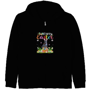 Discover Cane Corso Pet Bunny Egg Hunt Funny Cane Corso Happy Easter Zip Hoodies