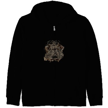 Discover Pug Pet Animal Face Zip Hoodies