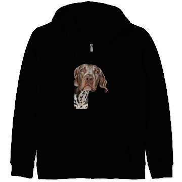 Discover German Shorthaired Pet Funny Dog Lover Gsp Zip Hoodies