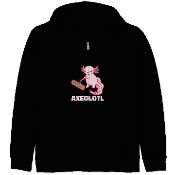 Discover Axolotls Pet Quote Salamander Mexican Migratory Axolotls Zip Hoodies
