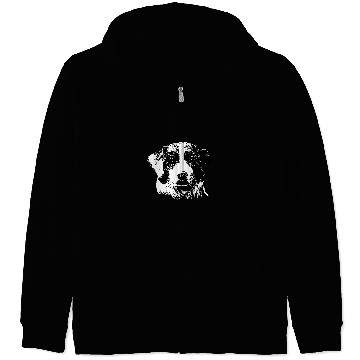 Discover Australian Shepherd Pet Face Zip Hoodies