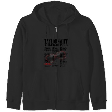 Discover TayTay A Lot Eras Tour Double Sided Zip Hoodies