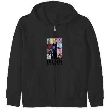 Discover Villains Eras Tour 855 Zip Hoodies