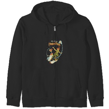 Discover Disney Peter Pan Darling Flight  Graphic TShirt Zip Hoodies