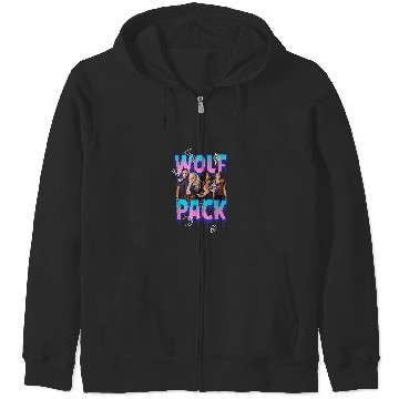 Discover Disney Zombies Wolf Pack Group Poster Zip Hoodies