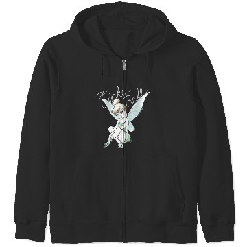 Discover Disney Tinker Bell Sitting Zip Hoodies
