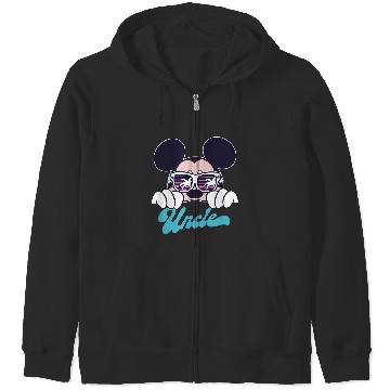 Discover Disney Mickey And Friends Mickey Summer Vibes Uncle Logo Zip Hoodies