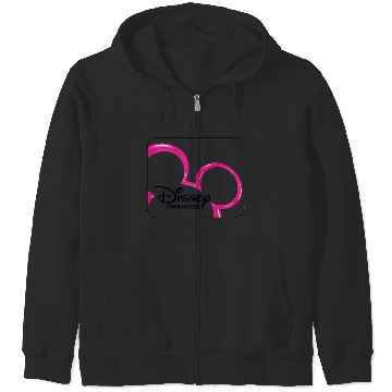Discover Disney Channel  Mickey Mouse Pink 2000s Logo Zip Hoodies