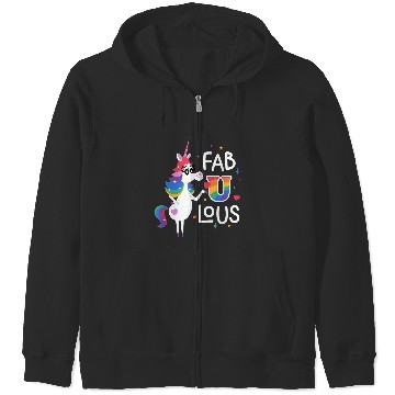 Discover Disneyss Pixars Inside Out Pride Rainbow Unicorns Fabulous Zip Hoodies