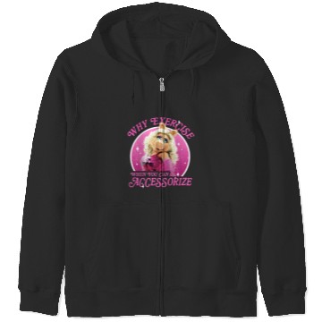 Discover Disney The Muppets Miss Piggy Why Exercise Accessorize Zip Hoodies