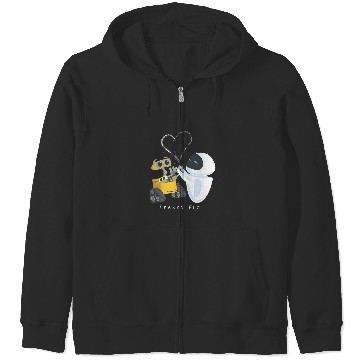 Discover Disney Pixar Wall-E Eve Heart Sparks Fly Zip Hoodies