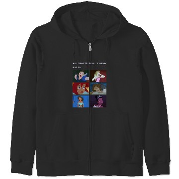 Discover Disney Princess Not Dramatic Meme Panel Zip Hoodies