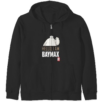 Discover Disneyss Big Hero 6 Tv Series Baymax Hello Graphic Zip Hoodies