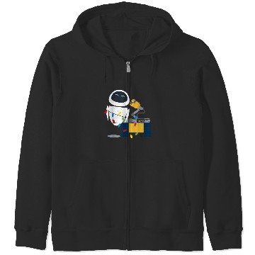 Discover Disney Pixar Wall-E Eve Christmas Light Wrap Graphic Zip Hoodies