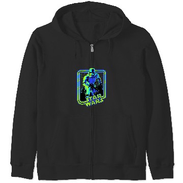Discover Star Wars Stormtrooper Glow Neon Disney Zip Hoodies