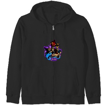 Discover Disney Aladdin Jafar Genie Jasmine Art Graphic T Zip Hoodies