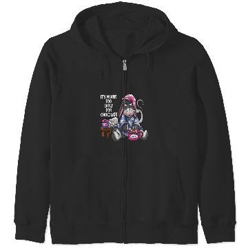 Discover ts never too early for chocolate Zip Hoodies, Disney Eeyore Zip Hoodies