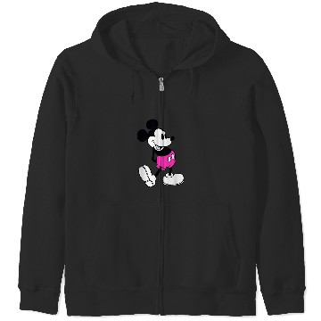 Discover Disney Mickey Mouse Pink Shorts Zip Hoodies