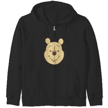 Discover Disney Winnie The Pooh Classic  Bear Big Face Zip Hoodies