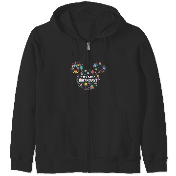Discover Disney Mickey Mouse Head Ears Icon Fill It’s My Zip Hoodies