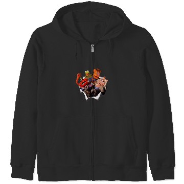 Discover Disney The Muppets Group Shot Breakthrough Zip Hoodies