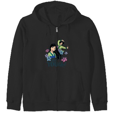 Discover Disney Princess - Be Youtiful Mulan Zip Hoodies
