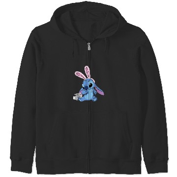 Discover Disney Stitch with Easter Bunny Zip Hoodies