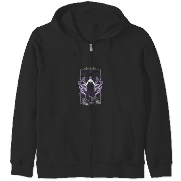 Discover Disney Ursula Tarot Card Poster Zip Hoodies