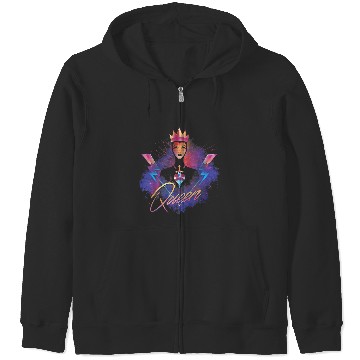 Discover Disneyss Villains Evil Queen Rock Portrait Zip Hoodies