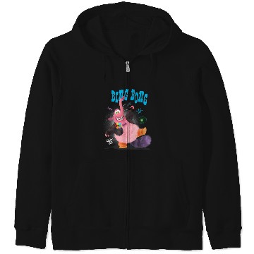 Discover Disney Pixar Inside Out Bing Bong Dancing Portrait Zip Hoodies