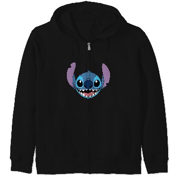 Discover Disney Lilo Stitch Experiment 626 Smiling Big Face Costume Zip Hoodies