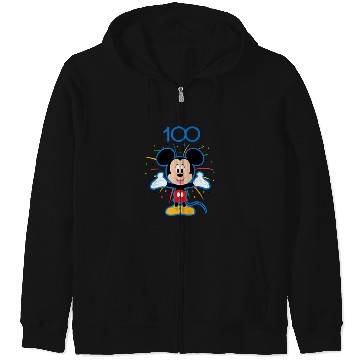 Discover Disney 100 Anniversary Mickey Mouse Fireworks Burst D100 Zip Hoodies