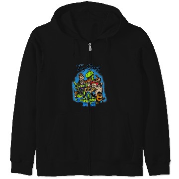 Discover Disney Pixar Toy Story Airbrush  Style Group Poster Zip Hoodies